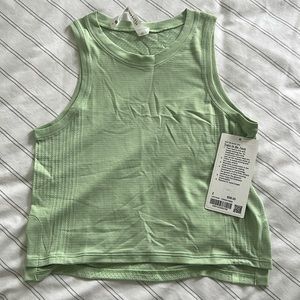 NWT Lululemon Train to Be Tank Light Green